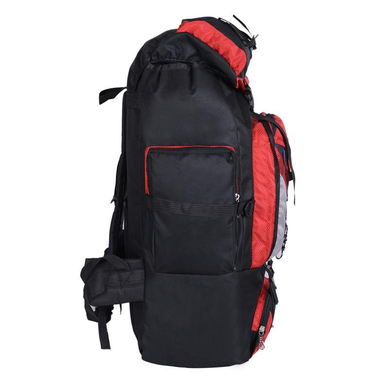80L Outdoor Large Capacity Mountaineering Bag Nylon Men&#39;S Package Hiking Camping-Breaking Point Store-Black Color-Bargain Bait Box
