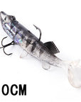 8/10/12/14Cm 6 Color 3D Eyes Lead Fishing With T Tail Musky Treble Hook Baits-Rigged Plastic Swimbaits-Bargain Bait Box-003 10CM-China-Bargain Bait Box