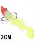 8/10/12/14Cm 6 Color 3D Eyes Lead Fishing With T Tail Musky Treble Hook Baits-Rigged Plastic Swimbaits-Bargain Bait Box-021 12CM-China-Bargain Bait Box