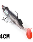 8/10/12/14Cm 6 Color 3D Eyes Lead Fishing With T Tail Musky Treble Hook Baits-Rigged Plastic Swimbaits-Bargain Bait Box-049 14CM-China-Bargain Bait Box