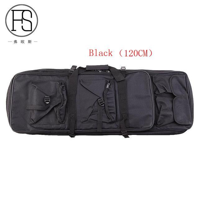 81Cm / 95Cm / 118Cm Outdoor Sport Backpack Tactical Hunting Rifle Gun Carry-FS Outdoor Hunting Store-Black 120CM-Bargain Bait Box