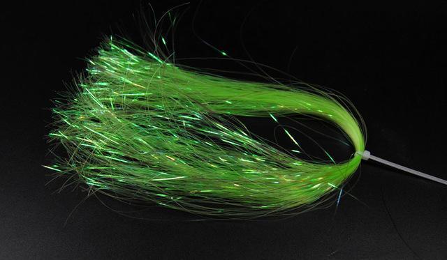 [8Paks] Flat Disco Pearl Sparkle Flash Crystal Tinsel Fly Tying Material-Fly Tying Materials-Bargain Bait Box-8 bags green-Bargain Bait Box