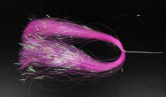[8Paks] Flat Disco Pearl Sparkle Flash Crystal Tinsel Fly Tying Material-Fly Tying Materials-Bargain Bait Box-8 bags pink-Bargain Bait Box