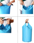 8L Fully Seam Sealed Draw String Bag Nylon Waterproof Dry Bag Pouch For Canoe-Bluenight Outdoors Store-Blue Color-Bargain Bait Box