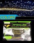 8Pcs/Lot Fishing Lure 85Mm 2G Loach Paddle Tail Soft Grubs Maggot Plastic Soft-A Fish Lure Wholesaler-Color2-Bargain Bait Box