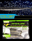 8Pcs/Lot Fishing Lure 85Mm 2G Loach Paddle Tail Soft Grubs Maggot Plastic Soft-A Fish Lure Wholesaler-Color7-Bargain Bait Box