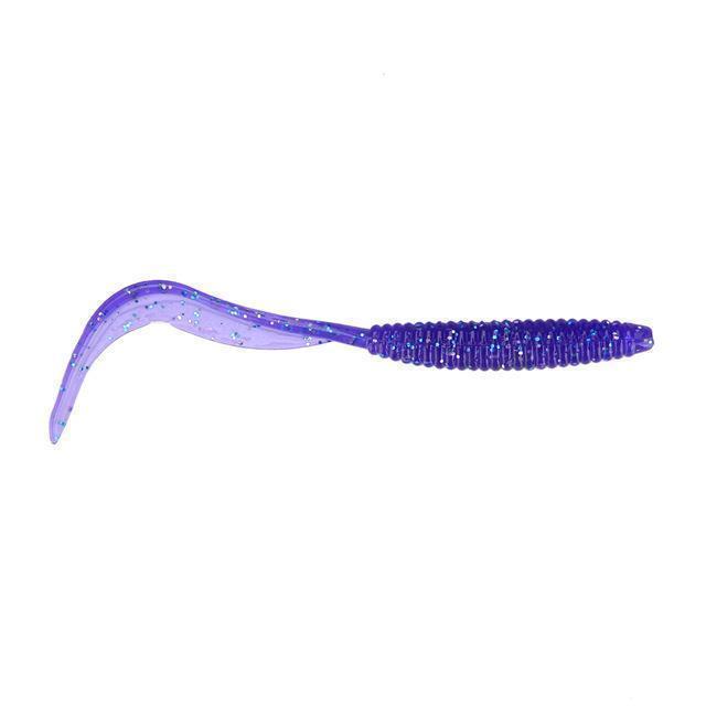 8Pcs/Lot Long Tail Grubs 10Cm 2.4G Curly Tail Soft Lure Long Curly Tail-LooDeel Outdoor Sporting Store-11-Bargain Bait Box