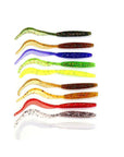 8Pcs/Lot Long Tail Grubs 10Cm 2.4G Curly Tail Soft Lure Long Curly Tail-LooDeel Outdoor Sporting Store-1-Bargain Bait Box