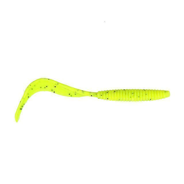 8Pcs/Lot Long Tail Grubs 10Cm 2.4G Curly Tail Soft Lure Long Curly Tail-LooDeel Outdoor Sporting Store-3-Bargain Bait Box