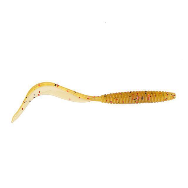 8Pcs/Lot Long Tail Grubs 10Cm 2.4G Curly Tail Soft Lure Long Curly Tail-LooDeel Outdoor Sporting Store-6-Bargain Bait Box