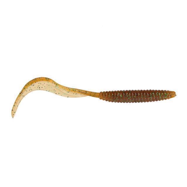 8Pcs/Lot Long Tail Grubs 10Cm 2.4G Curly Tail Soft Lure Long Curly Tail-LooDeel Outdoor Sporting Store-9-Bargain Bait Box