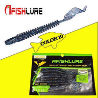8Pcs/Lot Long Tail Grubs 3.2G 105Mm Curly Tail Soft Lure Long Curly Tail Fishing-A Fish Lure Wholesaler-Color10-Bargain Bait Box
