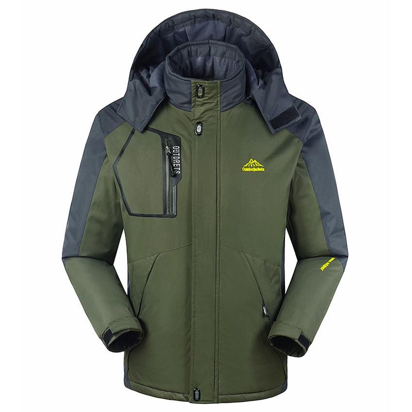 8Xl Men&#39;S Winter Fleece Jackets Outdoor Sport Thermal Waterproof Coats Hiking-HO Outdoor Store-Black-Asian Size L-Bargain Bait Box