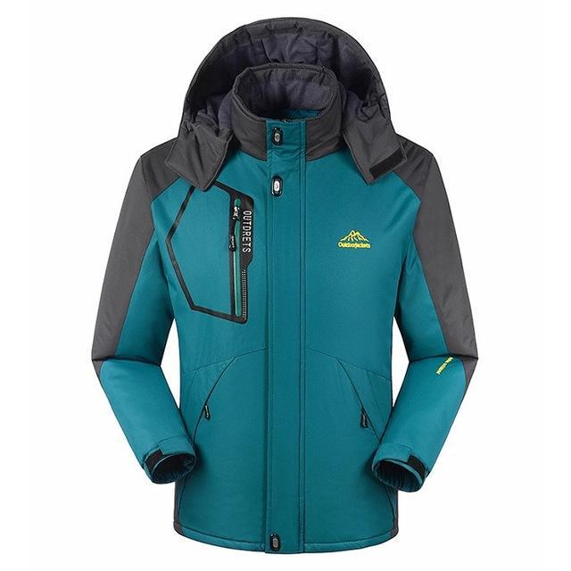 8Xl Men&#39;S Winter Fleece Jackets Outdoor Sport Thermal Waterproof Coats Hiking-HO Outdoor Store-Denim Blue-Asian Size L-Bargain Bait Box
