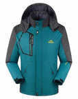 8Xl Men'S Winter Fleece Jackets Outdoor Sport Thermal Waterproof Coats Hiking-HO Outdoor Store-Denim Blue-Asian Size L-Bargain Bait Box