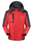 8Xl Men'S Winter Fleece Jackets Outdoor Sport Thermal Waterproof Coats Hiking-HO Outdoor Store-Red-Asian Size L-Bargain Bait Box