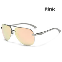 9-Colors Men'S Polarized Sunglasses Metal Alloy Driving Glasses 100% Uv400-Polarized Sunglasses-Bargain Bait Box-Pink-Bargain Bait Box
