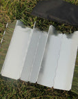 9 Plates Lightweight Aluminium Folding Windshield Screen Protector For Camping-Wincer Store-Bargain Bait Box