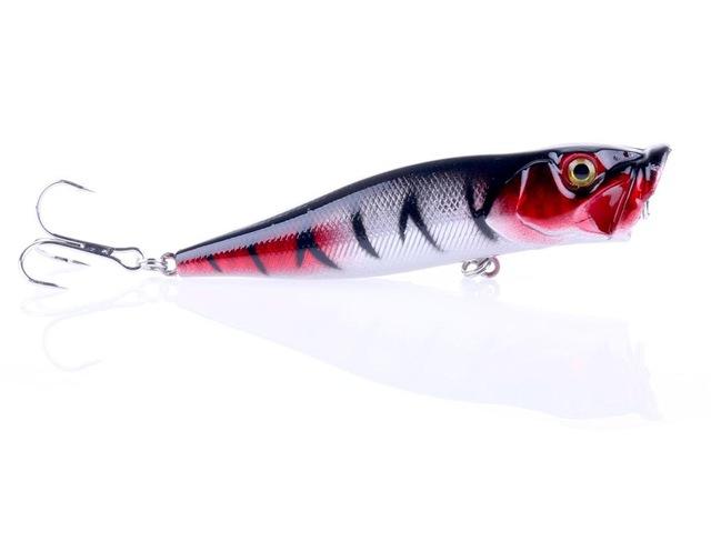 9Cm 12G Hard Plastic Top Water Popper 3D Eyes S Musky Catfish Fishing-Top Water Baits-Bargain Bait Box-as the picture-Bargain Bait Box