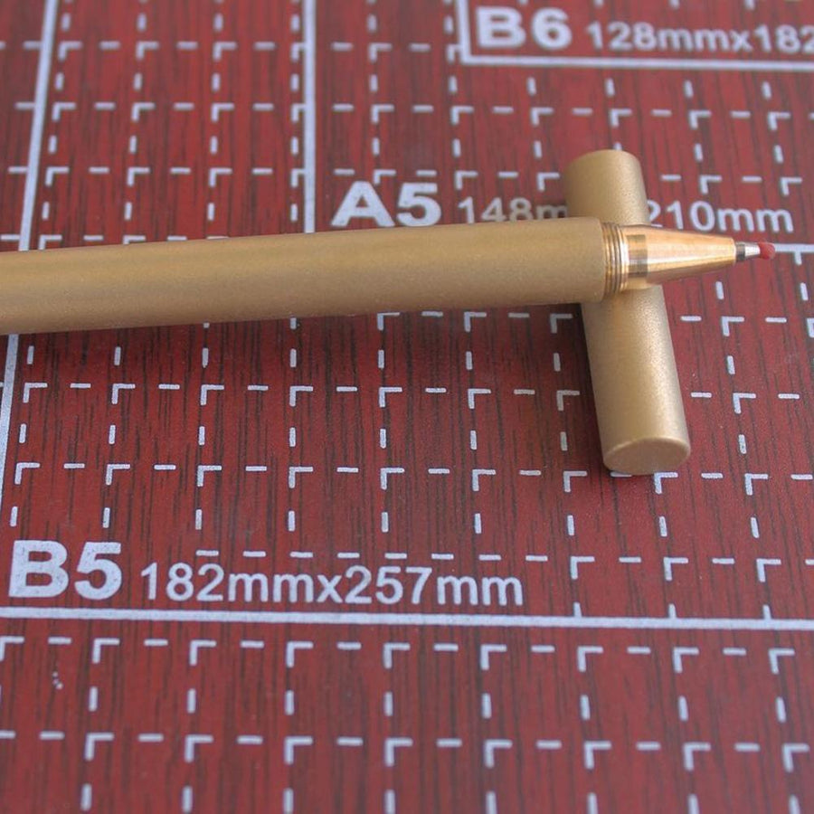 9Mm*140Mm Portable Mini Vintage Brass Neutral Aqueous Self-Protect Pen Stylus-Islandshop-Mirror-Bargain Bait Box