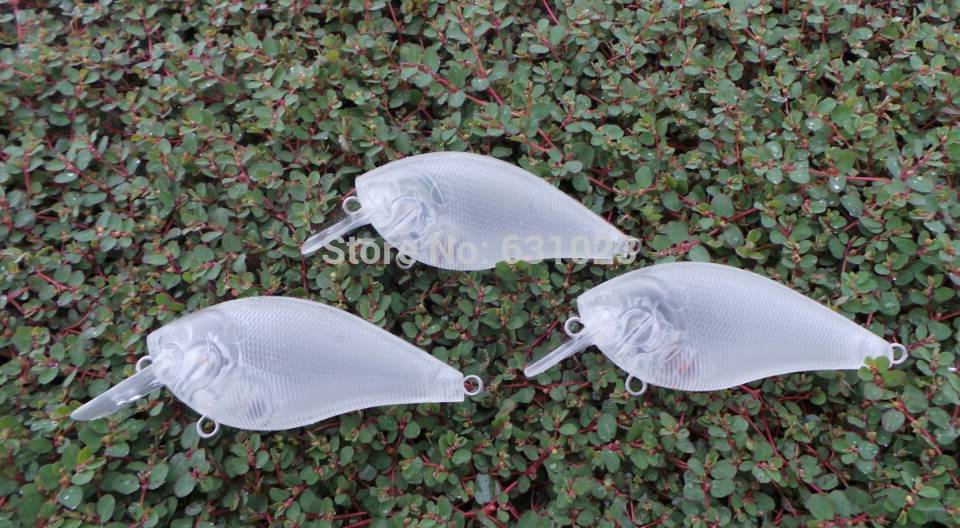 9Pcs Unpainted Clear Plastic Fishing Lure Bodies.233