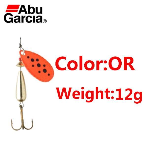 Abu Garcia Droppen Spoon 4G 6G 8G 10G Spoon Bait S/K/Or Color Ideal For Bass-Musky &amp; Pike Baits-Bargain Bait Box-OR 12g-Bargain Bait Box