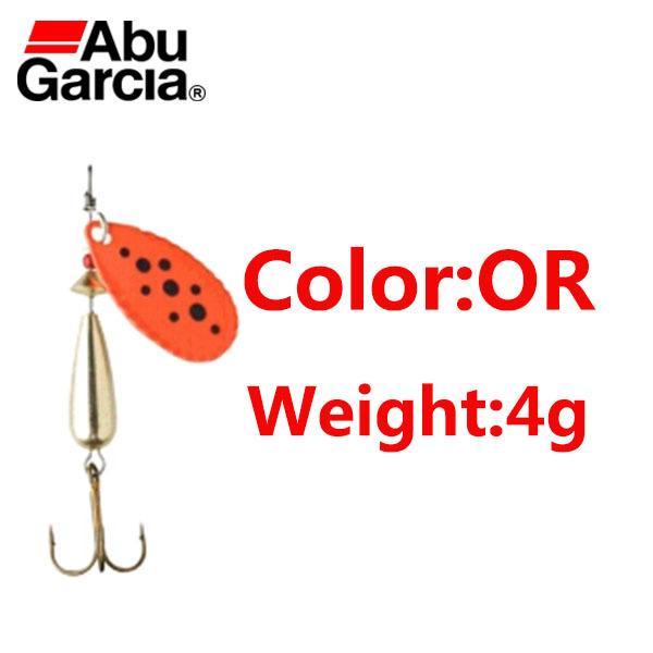 Abu Garcia Droppen Spoon 4G 6G 8G 10G Spoon Bait S/K/Or Color Ideal For Bass-Musky & Pike Baits-Bargain Bait Box-OR 4g-Bargain Bait Box