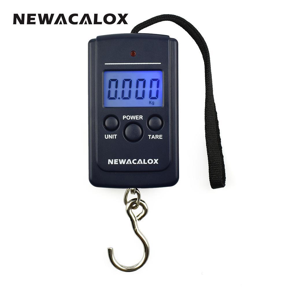 Acalox 40Kg X 10G Mini Digital Scale Luggage Weighting Steelyard Hanging-Fishing Scales & Measurement-Bargain Bait Box-black-Bargain Bait Box