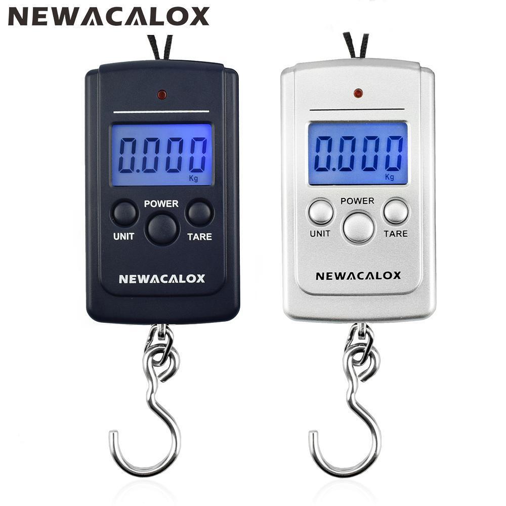 Acalox 40Kg/88Lb Mini Portable Digital Fishing Scale Lcd Display Weighting-Fishing Scales &amp; Measurement-Bargain Bait Box-black-Bargain Bait Box