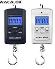 Acalox 40Kg/88Lb Mini Portable Digital Fishing Scale Lcd Display Weighting-Fishing Scales & Measurement-Bargain Bait Box-black-Bargain Bait Box