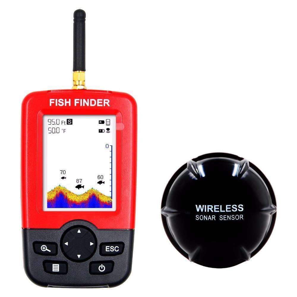 Alarm 100M Portable Sonar Lcd Wireless Fish Finder Echo Sounder Fishing Finder-Fish Finders-Bargain Bait Box-Bargain Bait Box