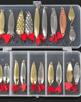 Allblue Mixed Colors Fishing Lures Spoon Bait Metal Lure Kit Iscas Artificias-Hard Bait Kits-Bargain Bait Box-B Kit-Bargain Bait Box