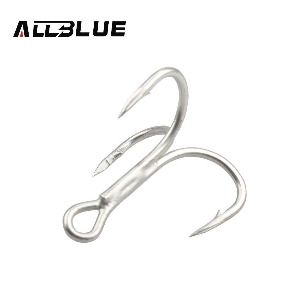 Allblue Strong Treble Hooks Sharp Hooks 2/0 1/0 1# 2# 4# 6# 8# 10# 10Pcs/Lot-Treble Hooks-Bargain Bait Box-1-Bargain Bait Box