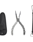 Aluminum Alloy Fishing Pliers Split Ring Cutters Fishing Holder Tackle With-Fishing Pliers-Bargain Bait Box-gray-Bargain Bait Box
