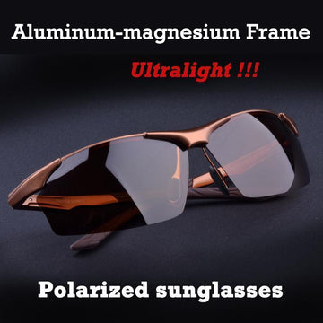 Aluminum Magnesium Alloy Men'S Polarized Sunglasses Driving Mirror Glasses-Polarized Sunglasses-Bargain Bait Box-Grey-Bargain Bait Box
