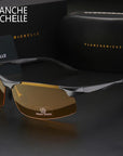 Aluminum Magnesium Men Sunglasses Polarized Sports Driving Night Vision-Polarized Sunglasses-Bargain Bait Box-black black-Bargain Bait Box