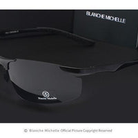 Aluminum Magnesium Mens Driving Night Vision Vintage Polarized Sunglasses Men-Polarized Sunglasses-Bargain Bait Box-Black-Bargain Bait Box