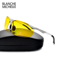 Aluminum Magnesium Mens Driving Night Vision Vintage Polarized Sunglasses Men-Polarized Sunglasses-Bargain Bait Box-Black-Bargain Bait Box