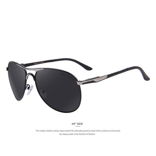 Aluminum Polarized Sunglasses Men Classic Driving Eyewear Pilot Sunglass S'8712-Polarized Sunglasses-Bargain Bait Box-C02 Silver-Bargain Bait Box