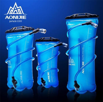 Aonijie 1.5L/2L/3L Running Foldable Tpu Water Bag Sport Hydration Bladder For-Hydration Bags-Bargain Bait Box-Blue-Bargain Bait Box