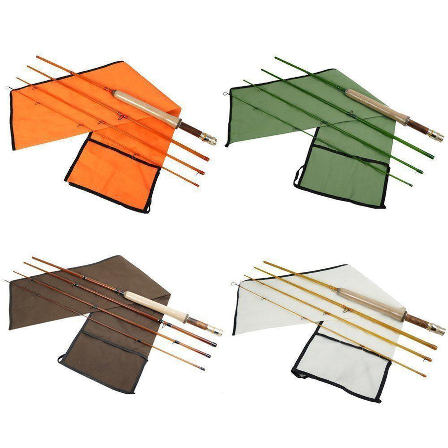 Aventik 4 Colors Fiberglass Fly Rod Medium Action Light Fiber Glass-Fly Fishing Rods-Bargain Bait Box-Yellow-1.98 m-Bargain Bait Box