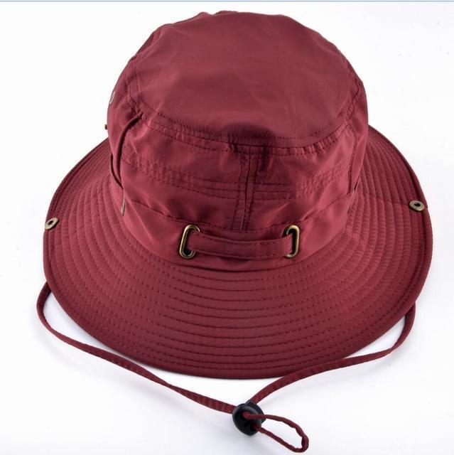 Beach Hats For Men Bob Woman Bucket Gorras S Casual Fishing Caps Men'S Uv-Hats-Bargain Bait Box-Red-Bargain Bait Box