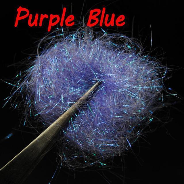Bimoo Fly Tying Ultra Fine Ice Dub Fiber For Nymph Scud Shrimp Tying Material-Fly Tying Materials-Bargain Bait Box-purple blue color-Bargain Bait Box