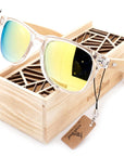 Bobo Bird Clear Color Wood Bamboo Sunglasses Women'S Bamboo Polarized Sunglasses-Polarized Sunglasses-Bargain Bait Box-Yellow Lens-Bargain Bait Box