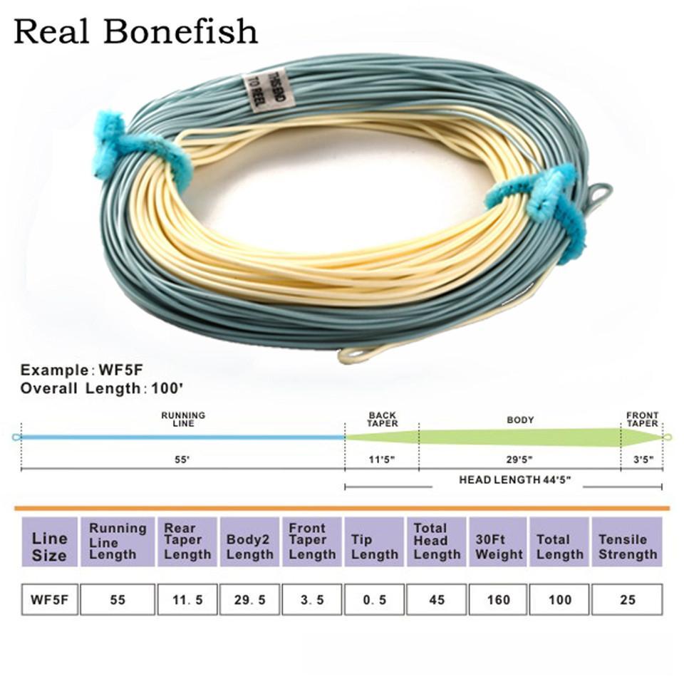 Bonefish Fly Line 100 Ft Sand/Blue Color Fly Fishing Line With 2 Welded Loops-Fly Fishing Lines & Backing-Bargain Bait Box-8.0-Bargain Bait Box
