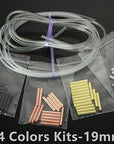 Brass Metal Tubes Fly Tying Materials Us Tubes+Liner Tube+Junction Tubeing-60Pcs-Fly Tying Materials-Bargain Bait Box-19m-Bargain Bait Box