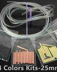 Brass Metal Tubes Fly Tying Materials Us Tubes+Liner Tube+Junction Tubeing-60Pcs-Fly Tying Materials-Bargain Bait Box-25mm-Bargain Bait Box
