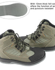 Breathable Fly Fishing Wading Shoes, Wader Shoes, Felt Sole Wader Boots,-Waders Boots-Bargain Bait Box-9-Bargain Bait Box