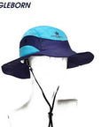 Bucket Hats Round Brimmed Panama Hat Fishing Wide Brim Hatuv Protection Fishi-Hats-Bargain Bait Box-Model-Bargain Bait Box