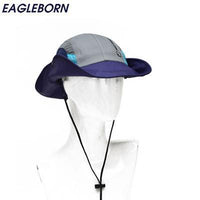 Bucket Hats Round Brimmed Panama Hat Fishing Wide Brim Hatuv Protection Fishi-Hats-Bargain Bait Box-Model 4-Bargain Bait Box